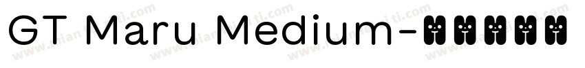 GT Maru Medium字体转换